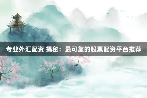 专业外汇配资 揭秘：最可靠的股票配资平台推荐