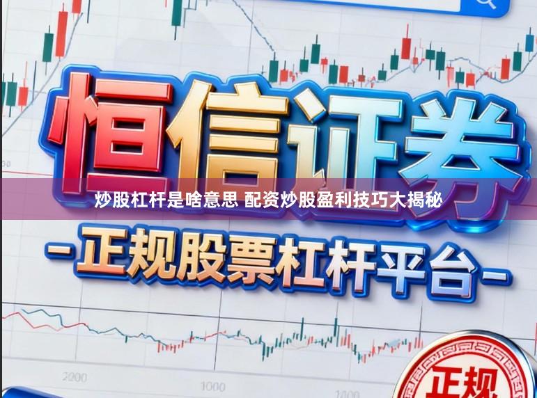 炒股杠杆是啥意思 配资炒股盈利技巧大揭秘